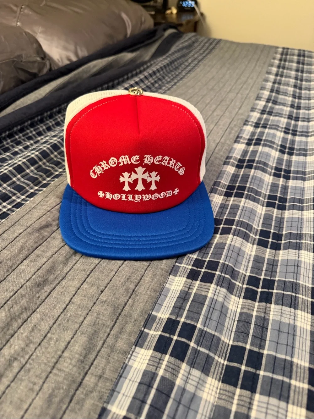 Chrome Hearts Red White Blue Foam Trucker Hat